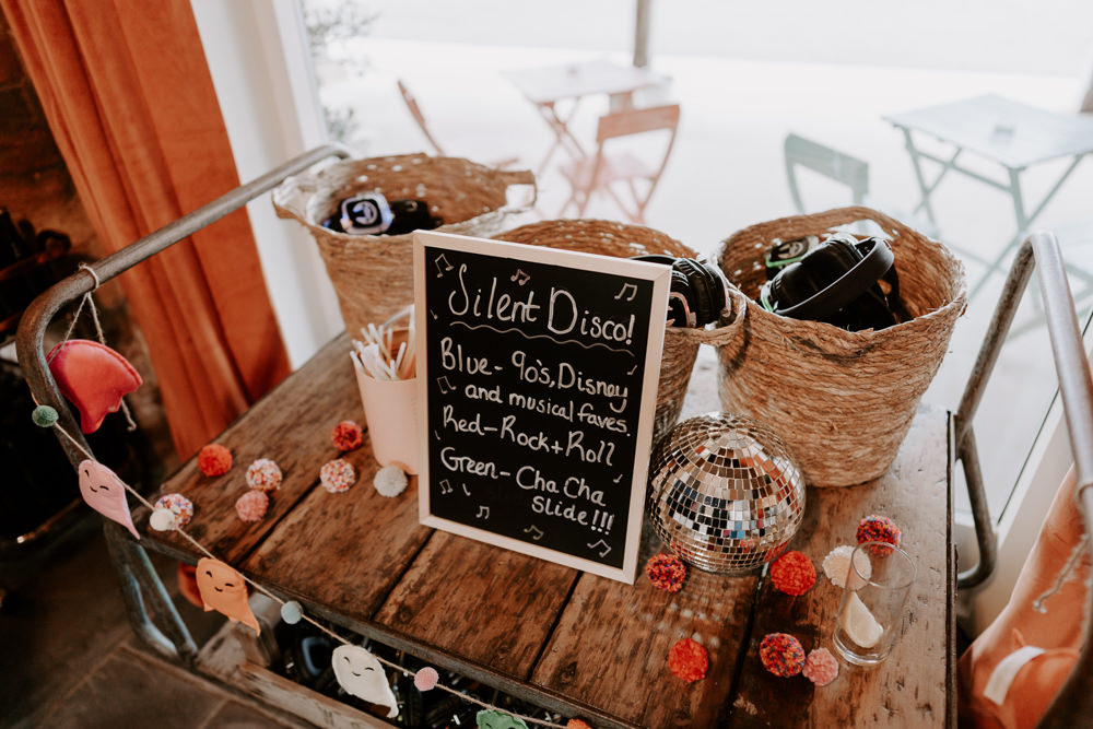 Silent Disco Leicestershire Barn Wedding Gina Fernandes Photography