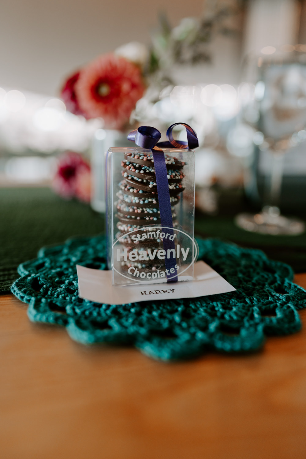 Chocolate Favours Leicestershire Barn Wedding Gina Fernandes Photography