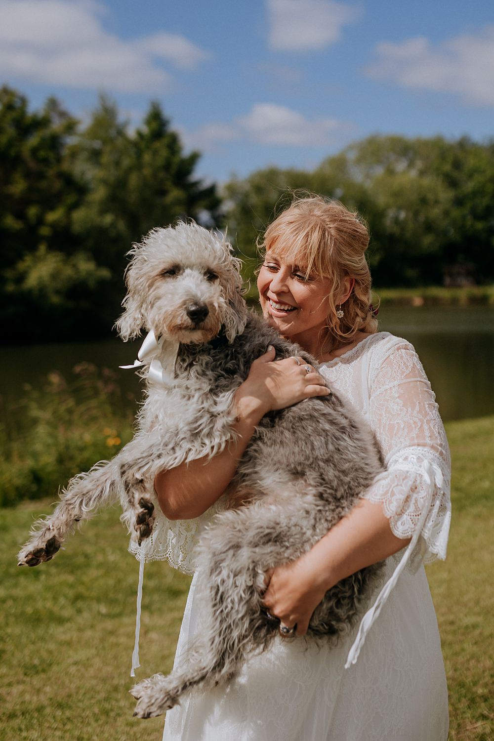 Pet Dog Low Osgoodby Grange Wedding Peter Hugo Photography