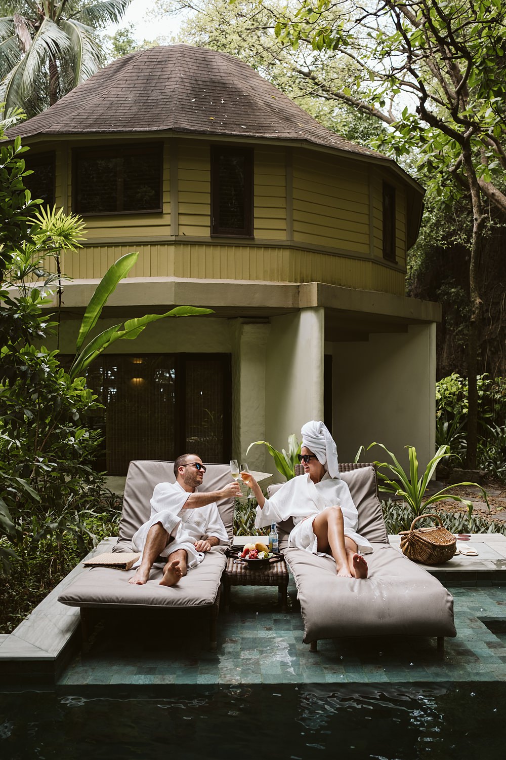 Loungers Poolside Rayavadee Krabi Wedding Thailand Blancorazon Wedding