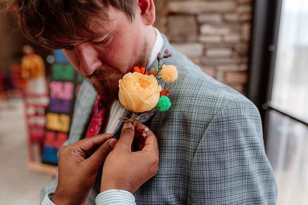 Buttonhole Flowers Groom The Wholehouse Wedding Katherine and her Camera