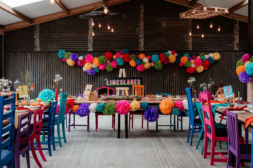 Top Table Pom Pom Decor The Wholehouse Wedding Katherine and her Camera