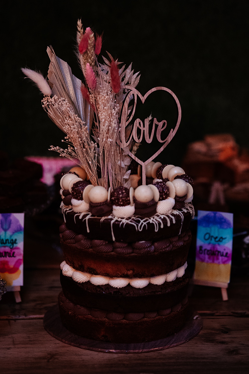 Brownie Two Tier Cake Topper The Wholehouse Wedding Katherine and her Camera