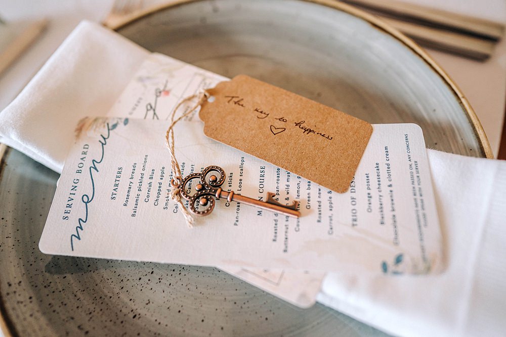 Key Table Name Tag Tredudwell Manor Wedding Dan Ward Photography