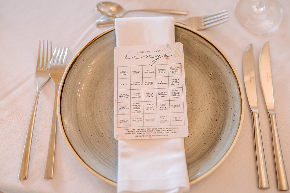 Bingo Game Tredudwell Manor Wedding Dan Ward Photography