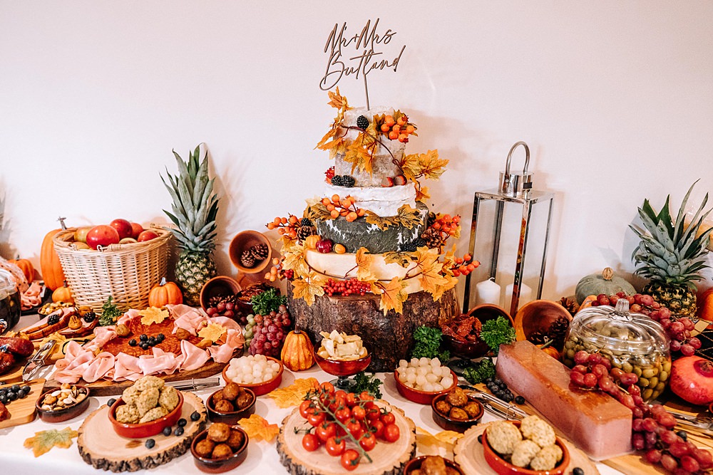 Cheese Cake Grazing Table Buffet Food Tredudwell Manor Wedding Dan Ward Photography