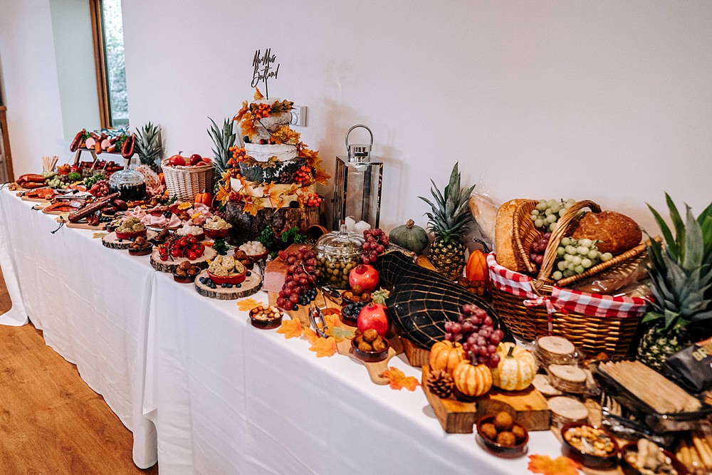 Cheese Cake Grazing Table Buffet Food Tredudwell Manor Wedding Dan Ward Photography