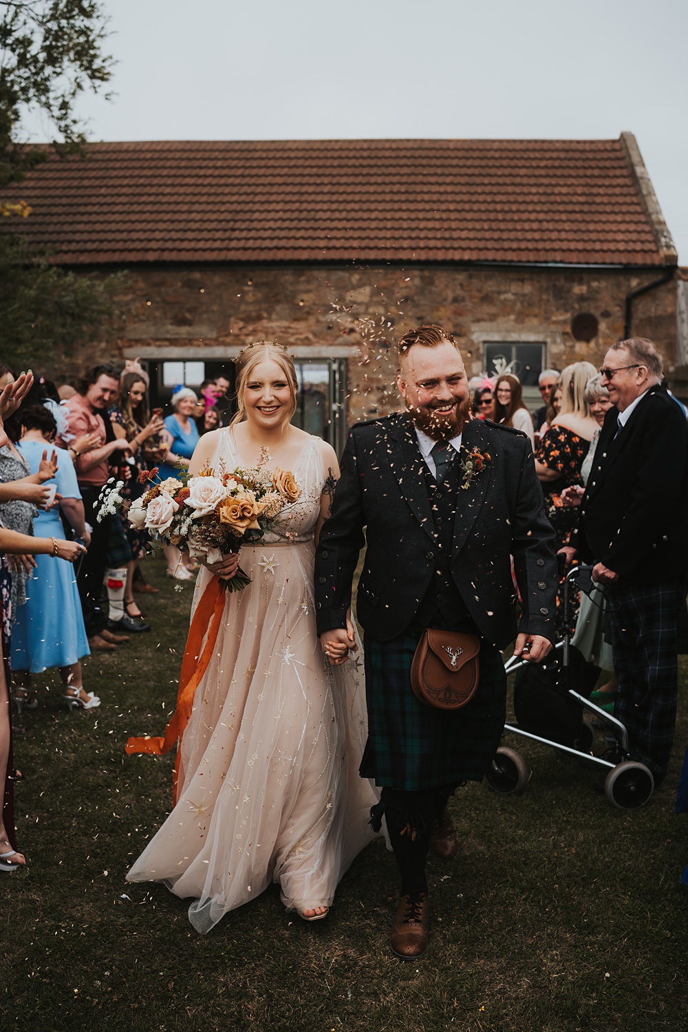 Confetti Throw Warm Celestial Wedding Firewood Film