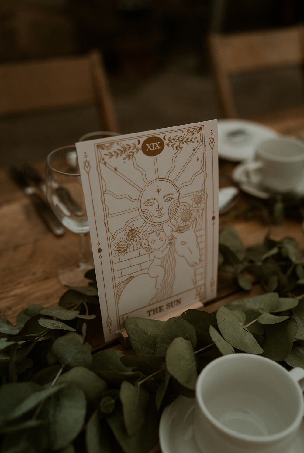Table Name Warm Celestial Wedding Firewood Film