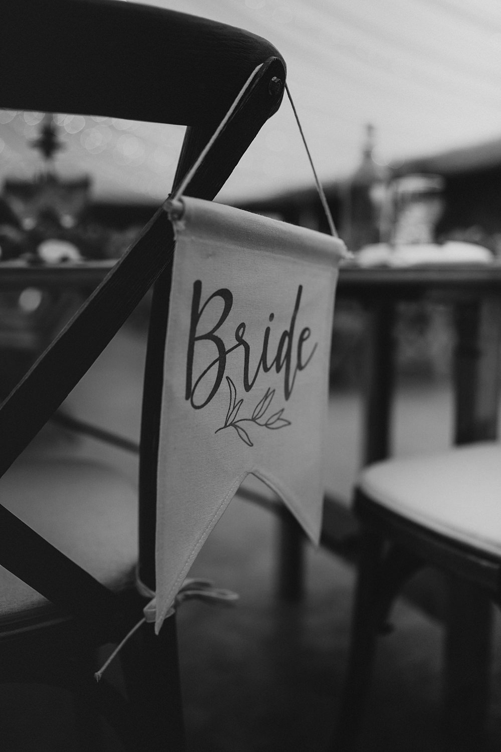 Chair Sign Banner Warm Celestial Wedding Firewood Film