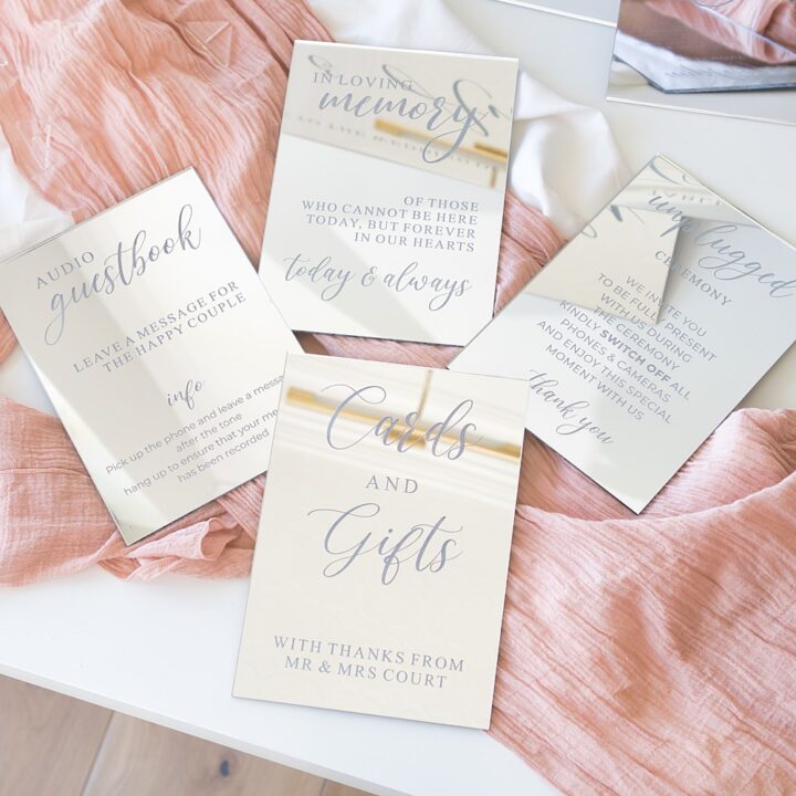 Card Gift Signage Acrylic Wedding Signs Stationery Signage Inketch