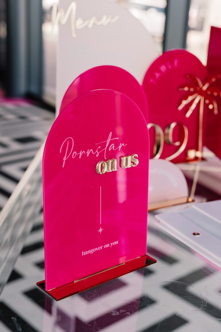 Free Drink Acrylic Wedding Signs Stationery Signage Inketch 7