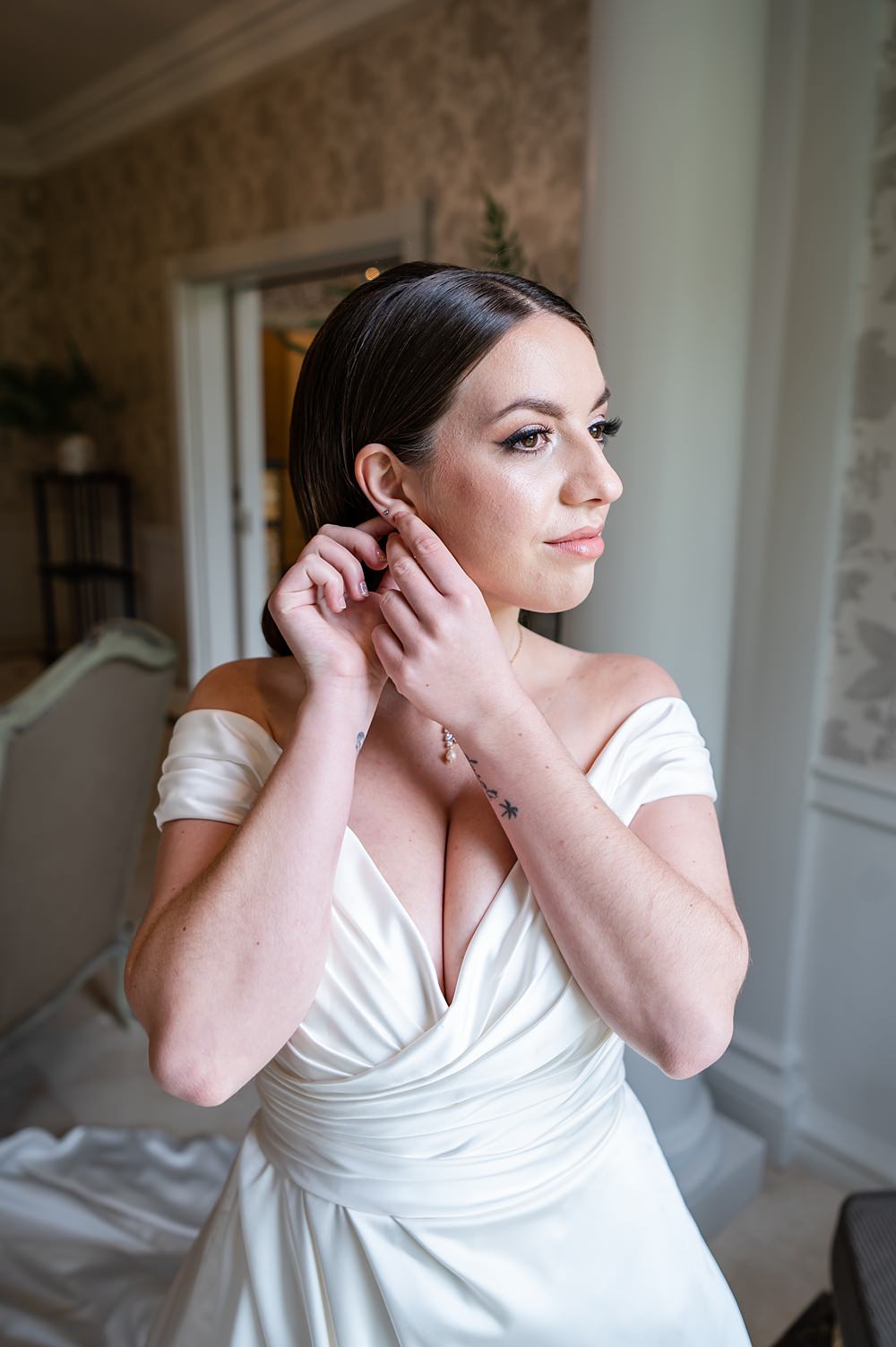 Bride Prep Barrington Hall Wedding Chloe Bolam Photography