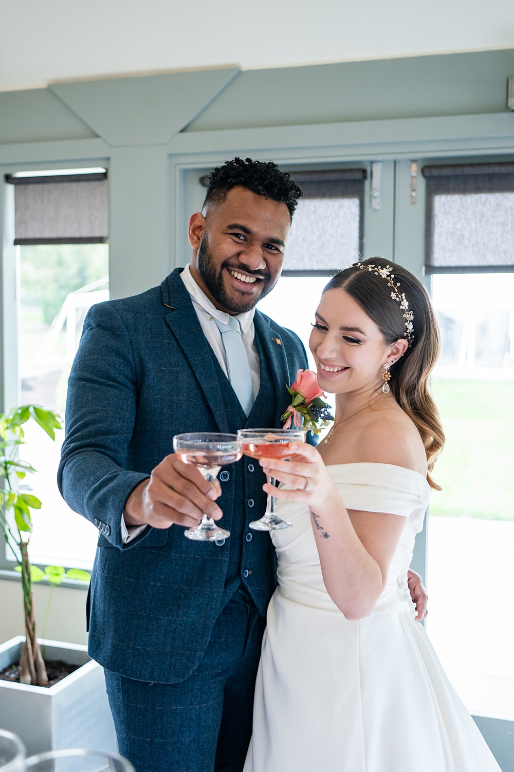 Cocktails Toast Drinks Barrington Hall Wedding Chloe Bolam Photography
