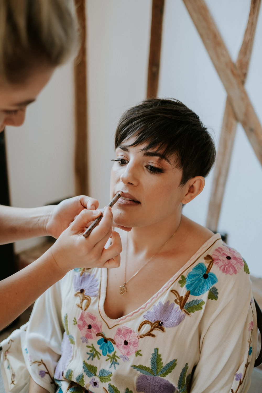 Bride Makeup Fun Community Wedding Joanna Nicole Photography