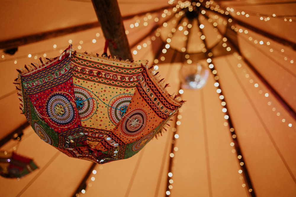 Parasol Tipi Decor Fun Community Wedding Joanna Nicole Photography