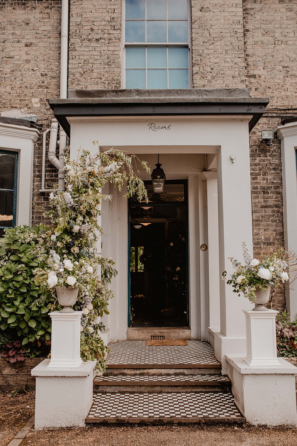 Georgian Townhouse Wedding Camilla Andrea Photography Flowers Door Entrance