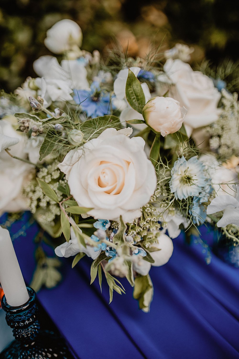 Flowers Greenery Nigella Rose Centrepiece Georgian Townhouse Wedding Camilla Andrea Photography