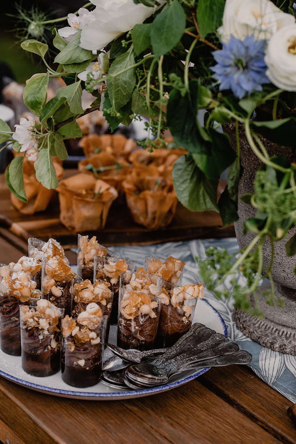 Canapes Table Georgian Townhouse Wedding Camilla Andrea Photography