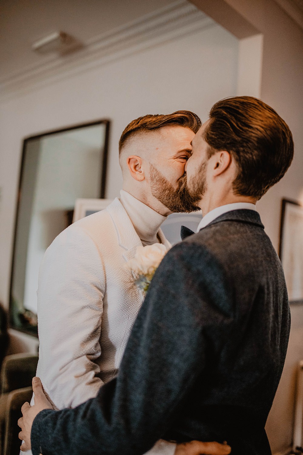 First Look Georgian Townhouse Wedding Camilla Andrea Photography