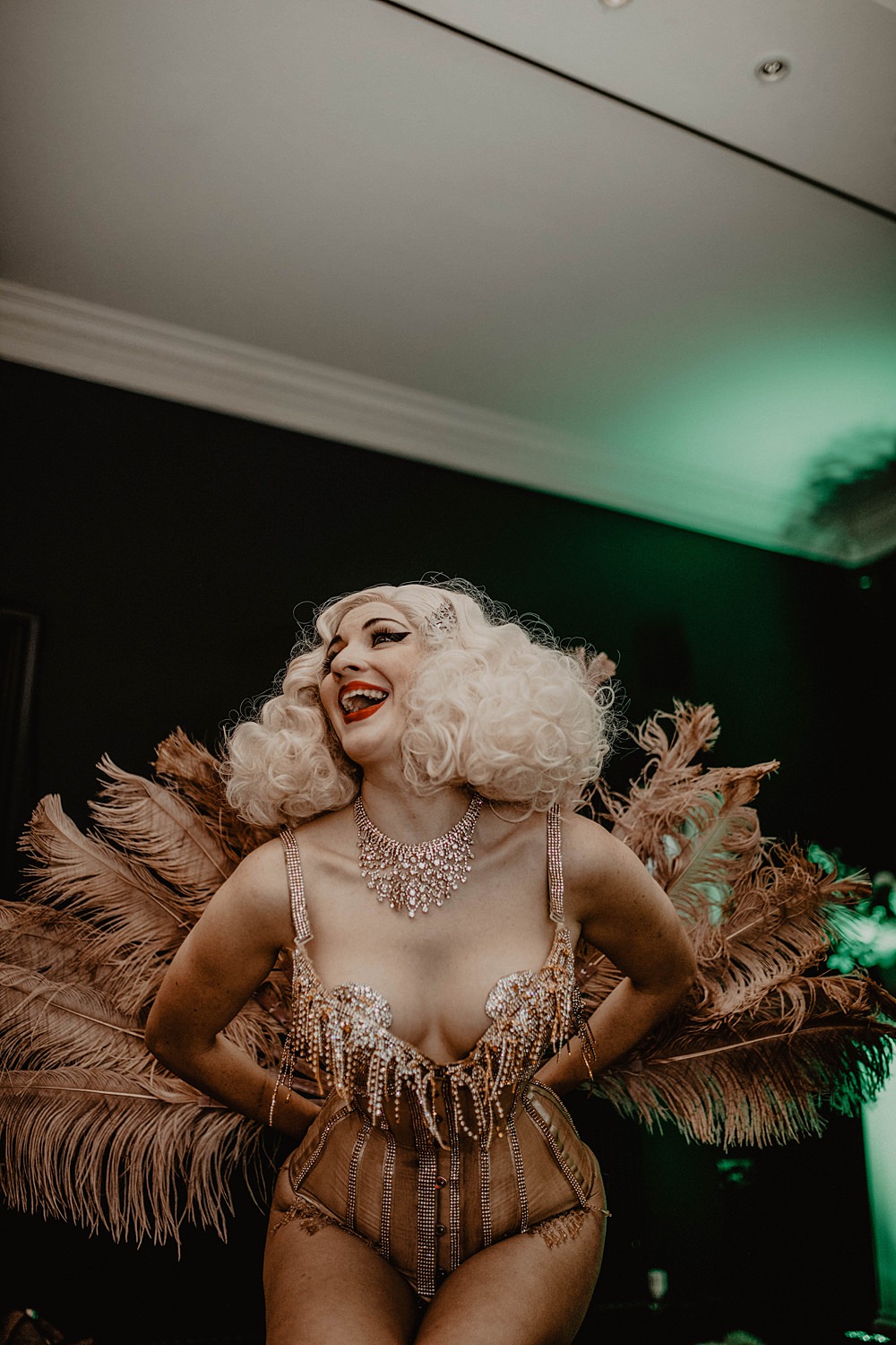 Burlesque Entertainers Georgian Townhouse Wedding Camilla Andrea Photography