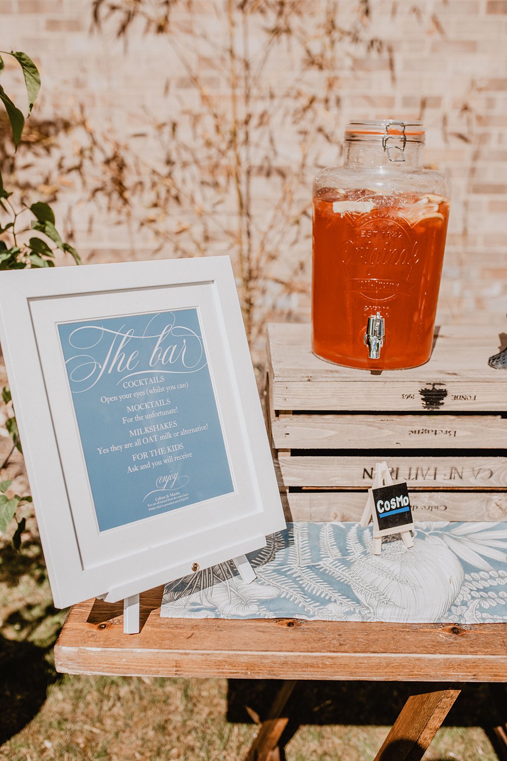 Bar Drink Dispensers Georgian Townhouse Wedding Camilla Andrea Photography