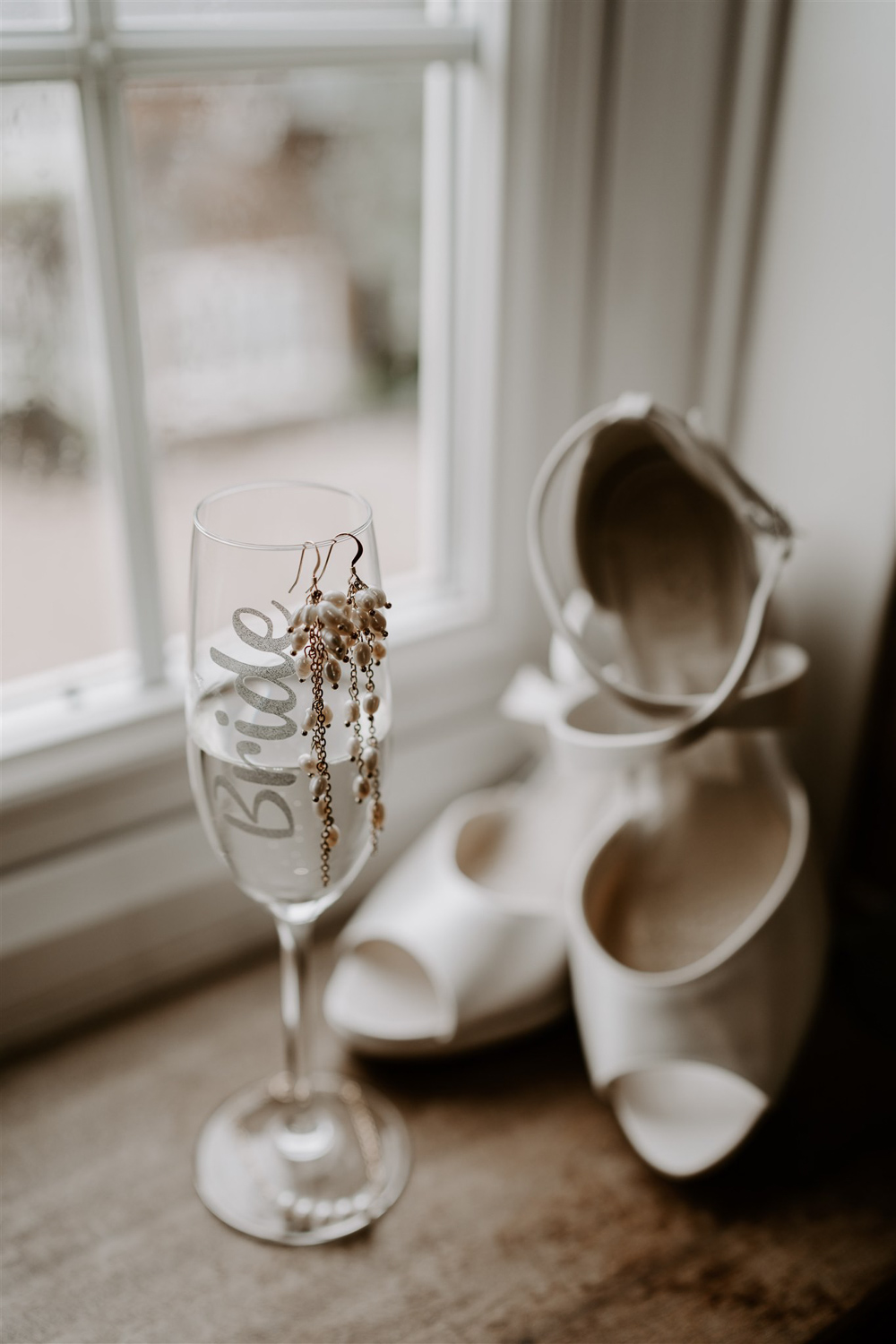 Bride Glass Earrings Shoes Leicestershire Tipi Wedding Gina Fernandes Photography
