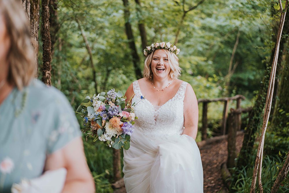 Flower Crown Bride Marshwood Manor Wedding Grace Elizabeth