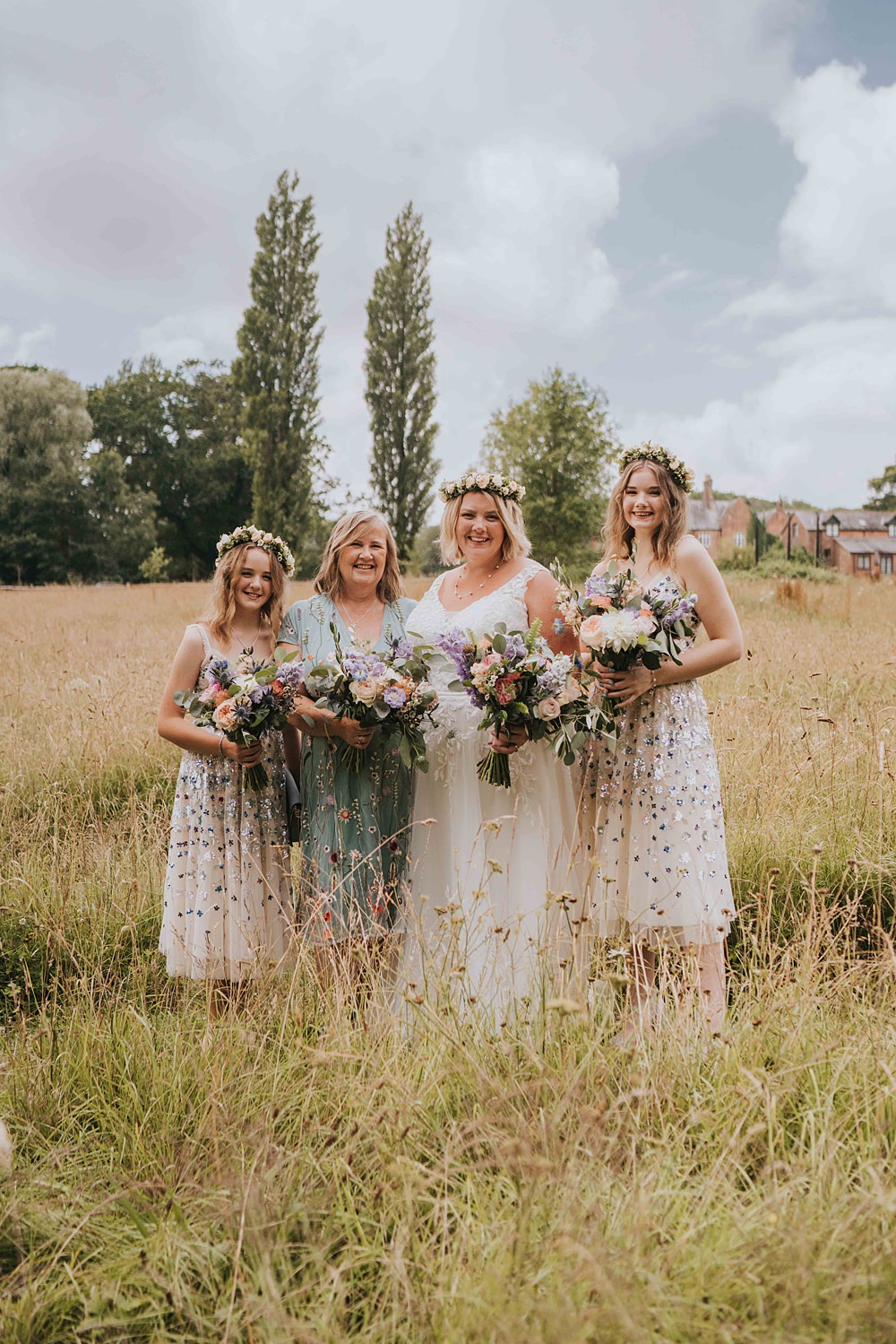 Bridesmaid Dresses Sequin Embroidered Needle Thread Marshwood Manor Wedding Grace Elizabeth