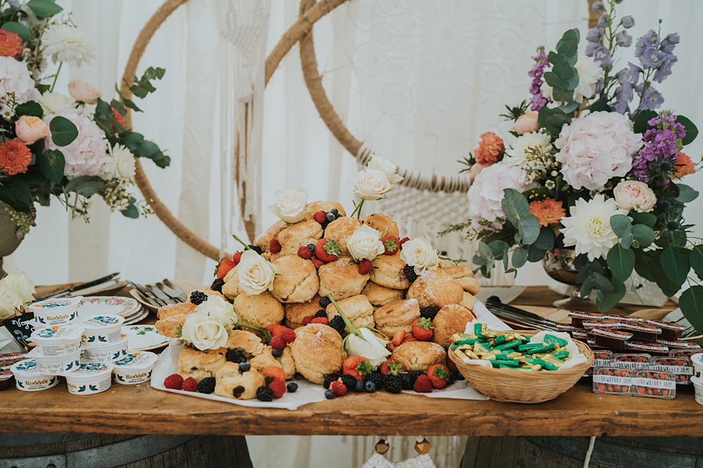 Scones Table Dessert Marshwood Manor Wedding Grace Elizabeth