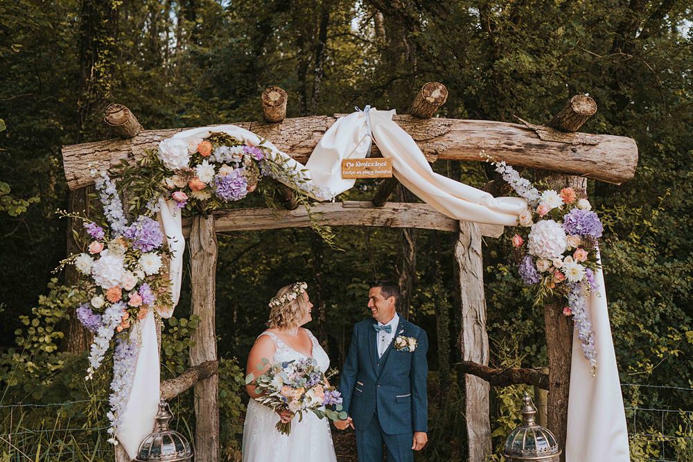 Flower Arch Marshwood Manor Wedding Grace Elizabeth