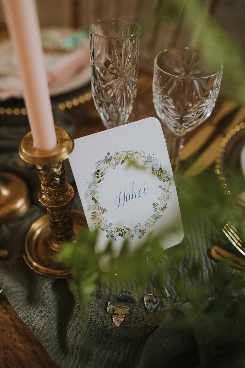 Table Name Floral Marshwood Manor Wedding Grace Elizabeth