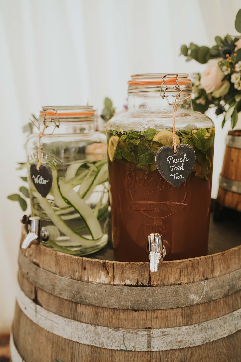 Drinks Dispenser Marshwood Manor Wedding Grace Elizabeth