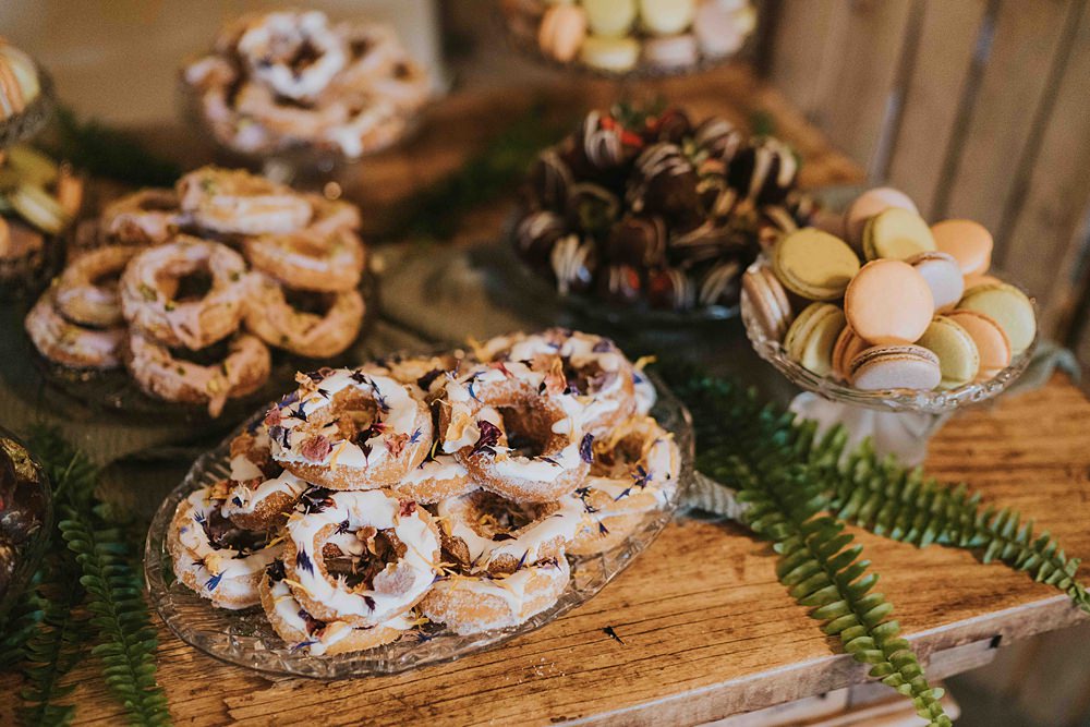 Doughnuts Table Dessert Marshwood Manor Wedding Grace Elizabeth