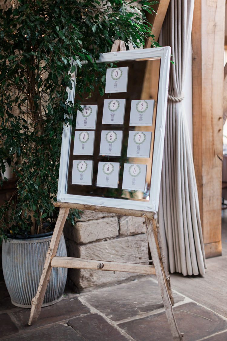 Mirror Wedding Seating Chart Cards Jo Bradbury