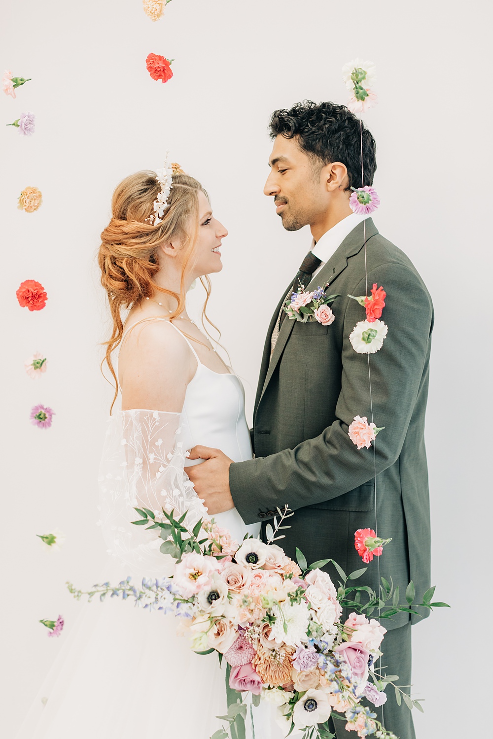 Peach Yellow Lilac Wedding Ideas Tess Lucas Photography
