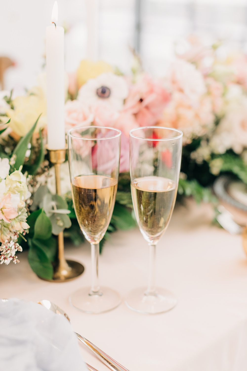 Drinks Glasses Toast Peach Yellow Lilac Wedding Ideas Tess Lucas Photography