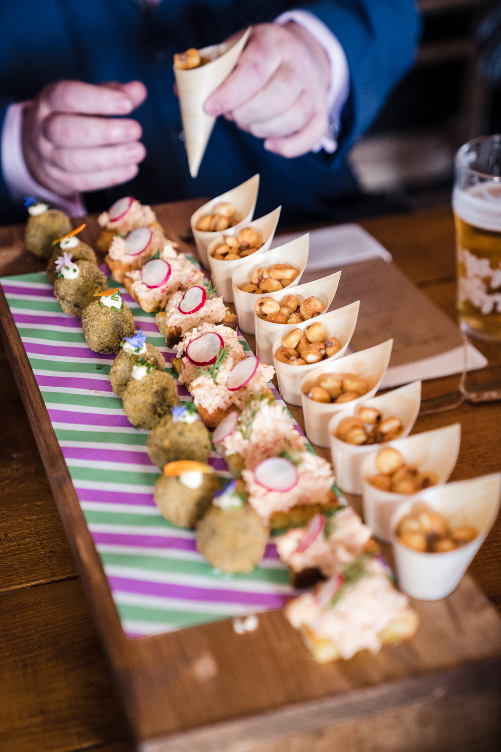 Canapes Shropshire Farm Wedding Laura May Photography