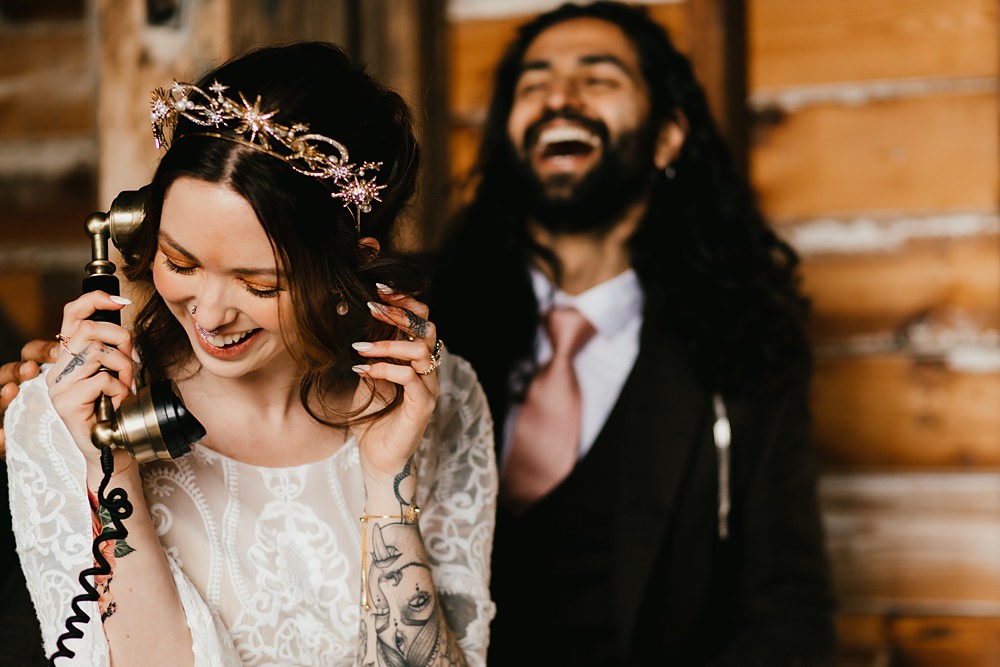 Telephone Audio Book Stokes Barn Farm Wedding Ideas Pippa Volans Photography