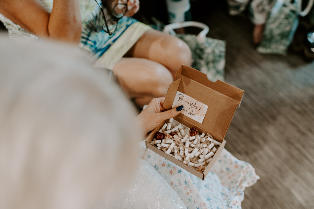Bride Bridesmaid Gifts Tropical Botanical Wedding Gina Fernandes Photography