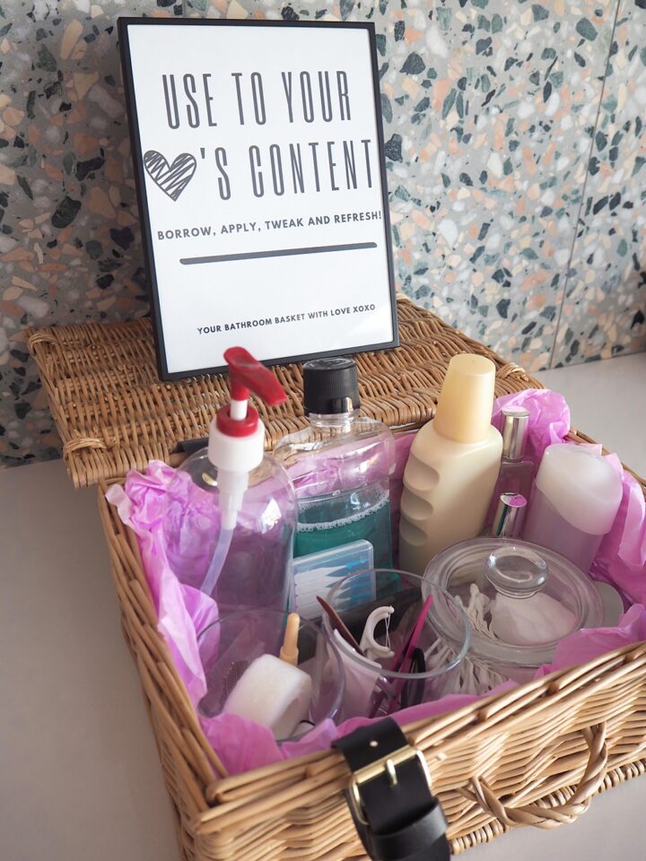 Wedding Bathroom Basket List Ideas Sign