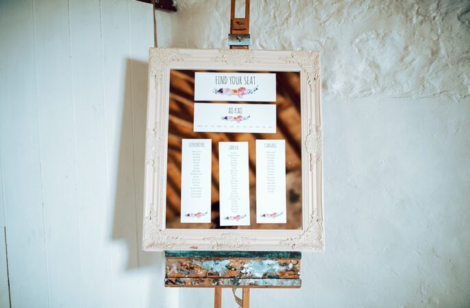 Wedding Mirror Table Plan Ideas Northern Aye Photography