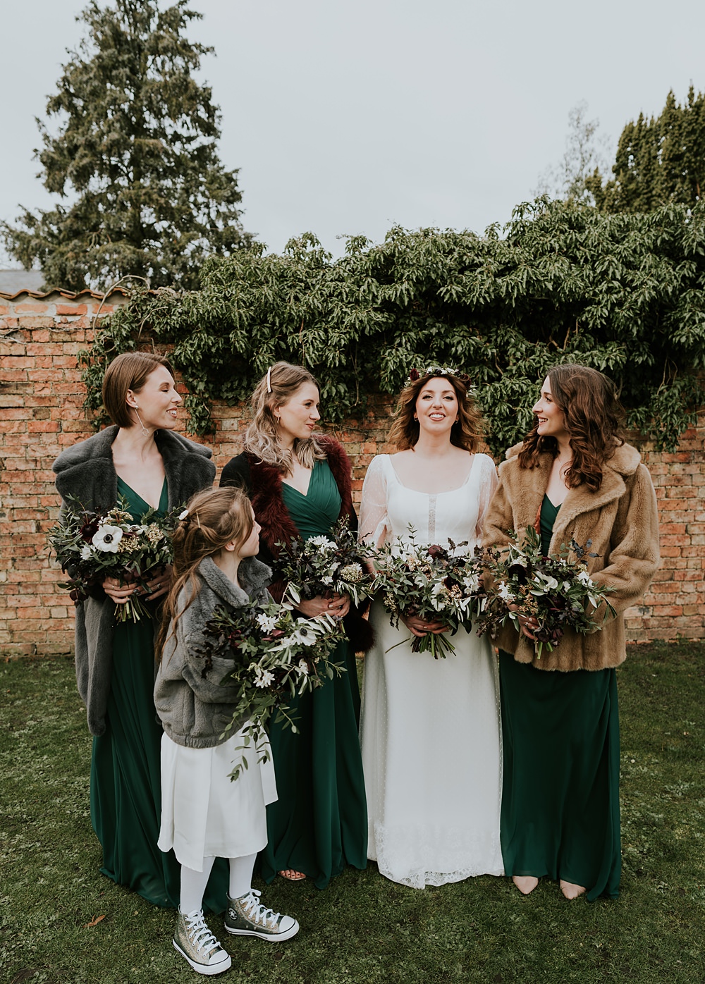 Bridesmaid Dresses Green Long Aswarby Rectory Wedding Ben Barron