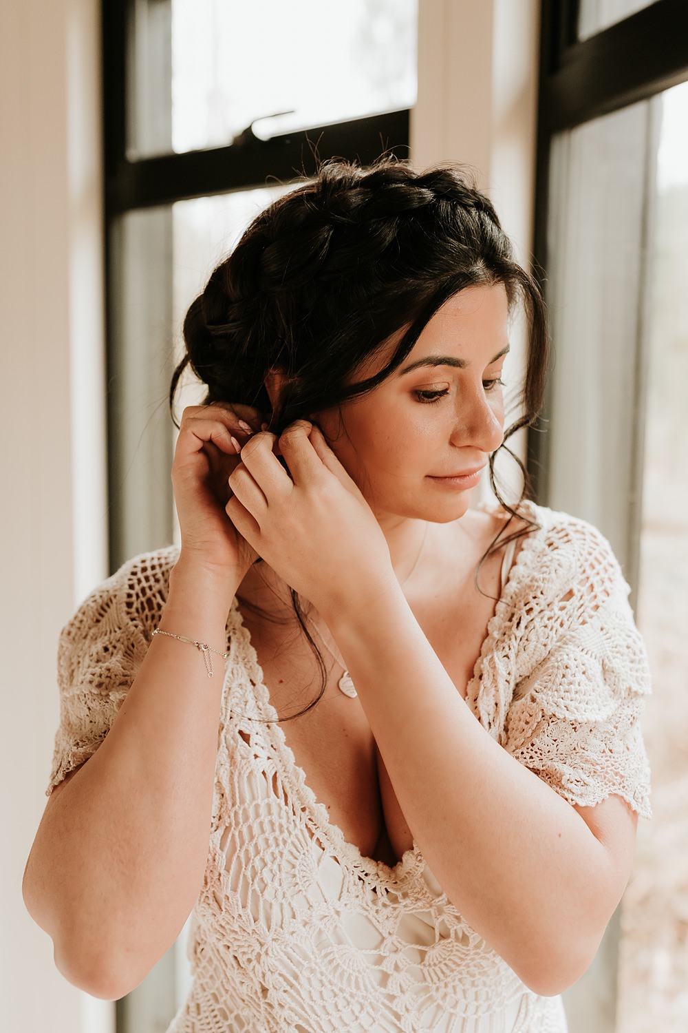 Bride Makeup Natural Beige Barn Boho Wedding Gabrielas Photography and Film