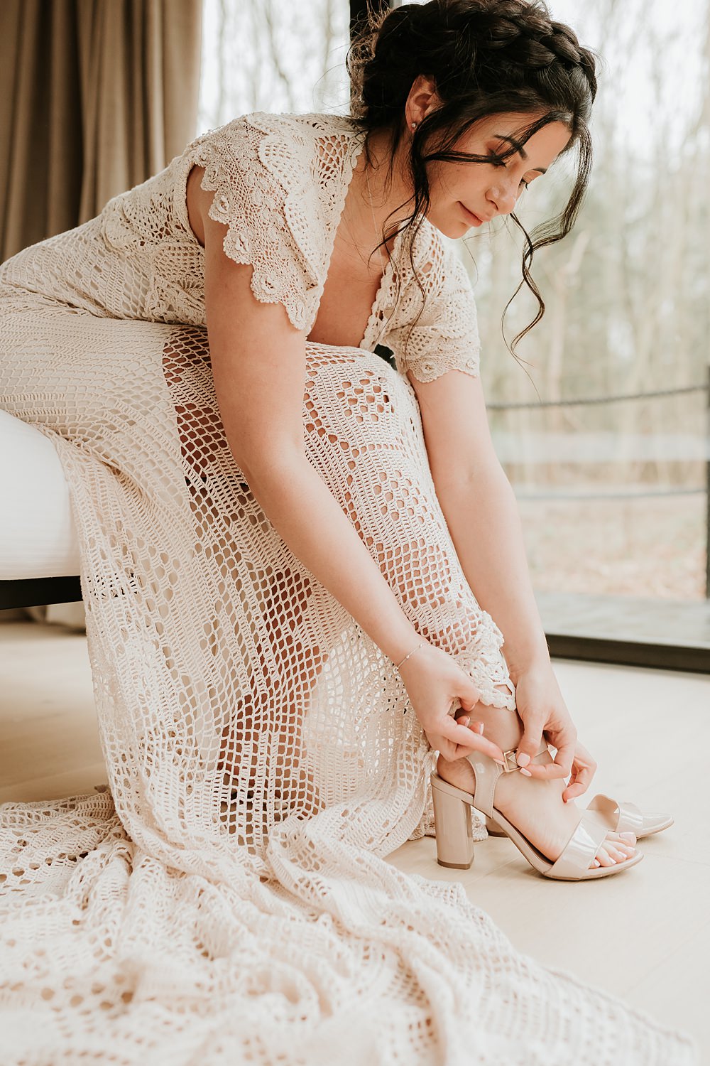 Bride Shoes Beige Barn Boho Wedding Gabrielas Photography and Film