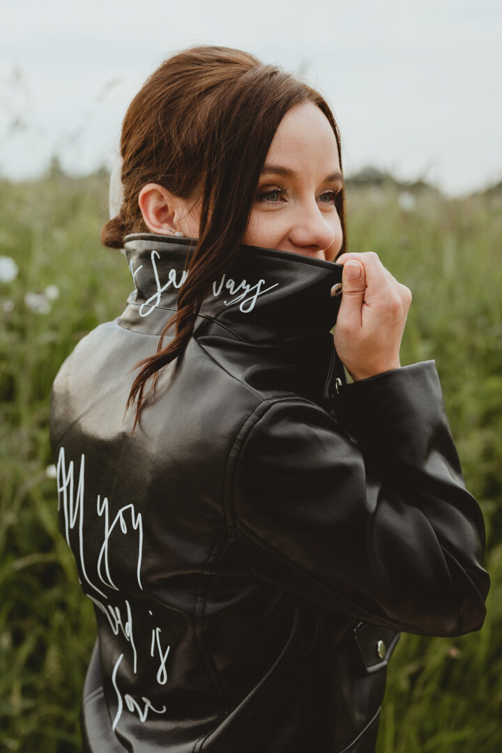 40 Bridal Leather Jackets  The Fashionable Wedding Cover-