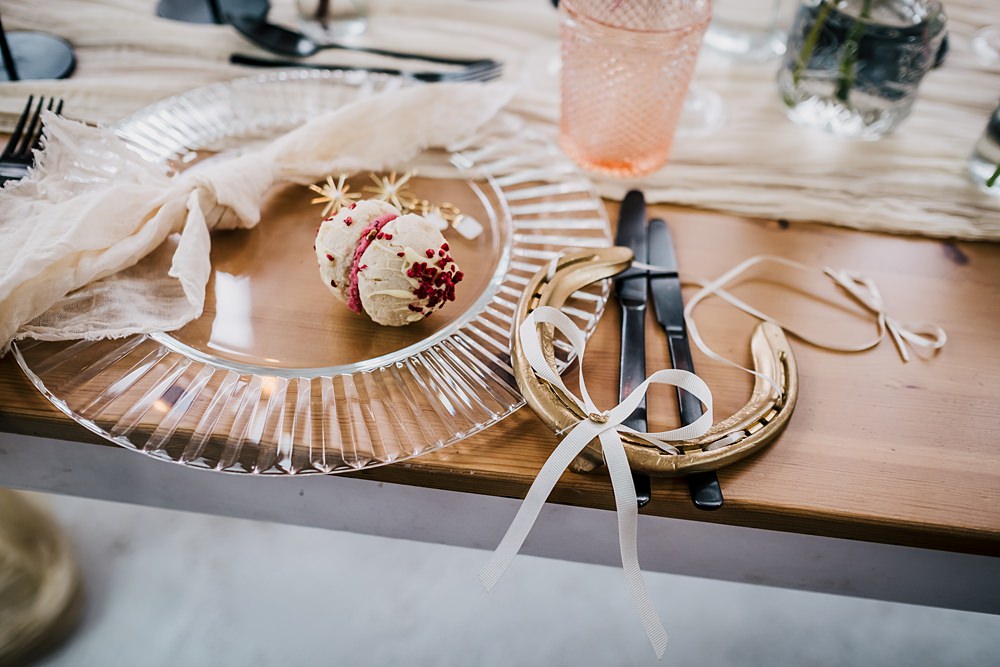 Horseshow Macaron Favour Grub Manchester Wedding Sarah Glynn Photography