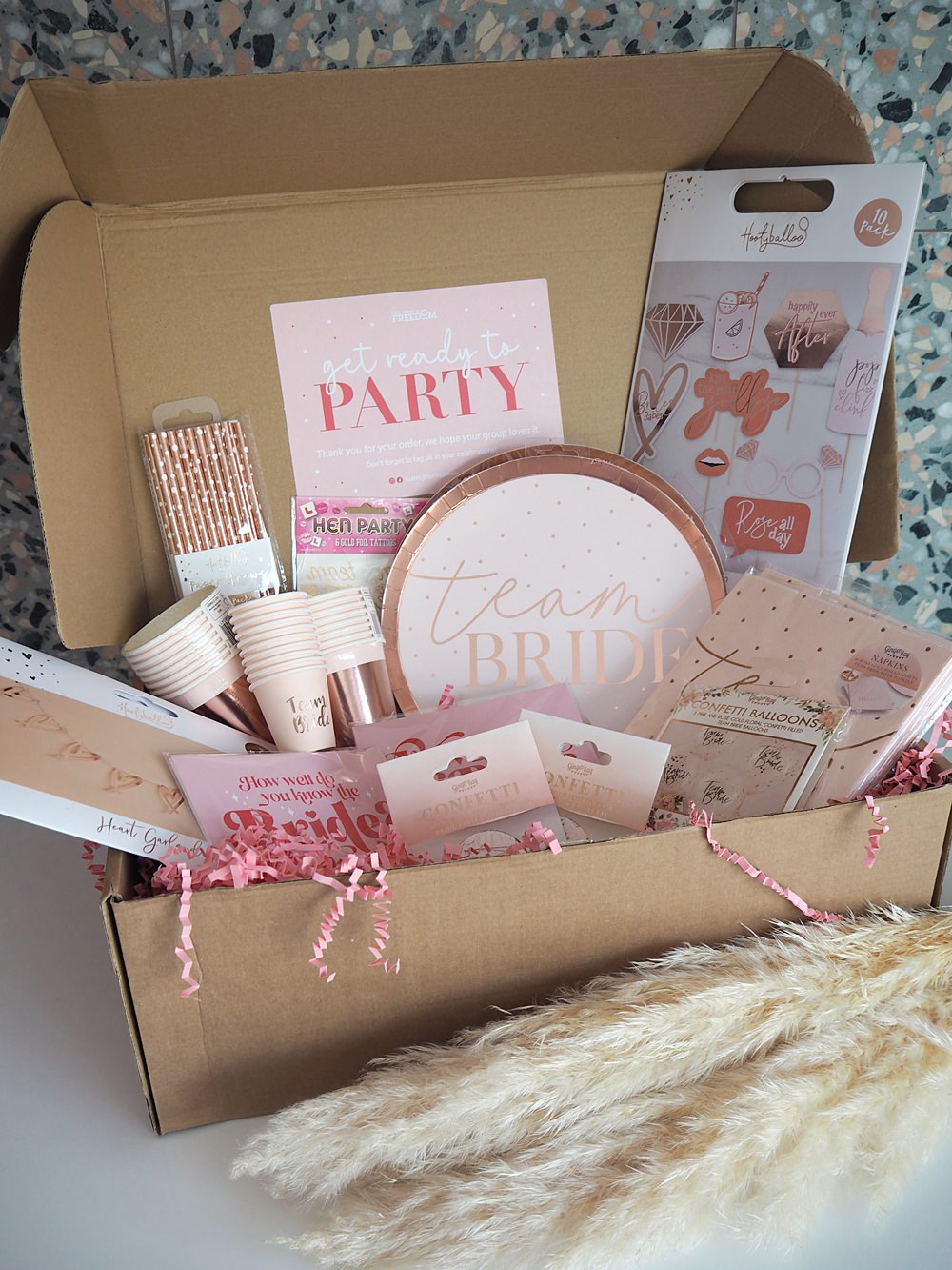 Hen Do Box Decoration Idea Party Table Kit