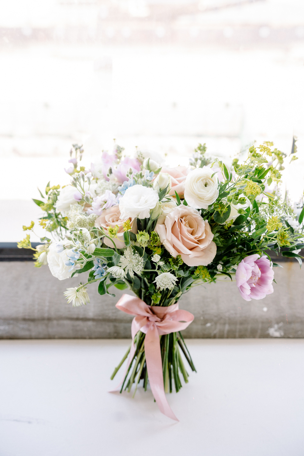 Bouquet Flowers Bridal Rose Lilac Peach Wedding Ideas Rosetta Li Weddings