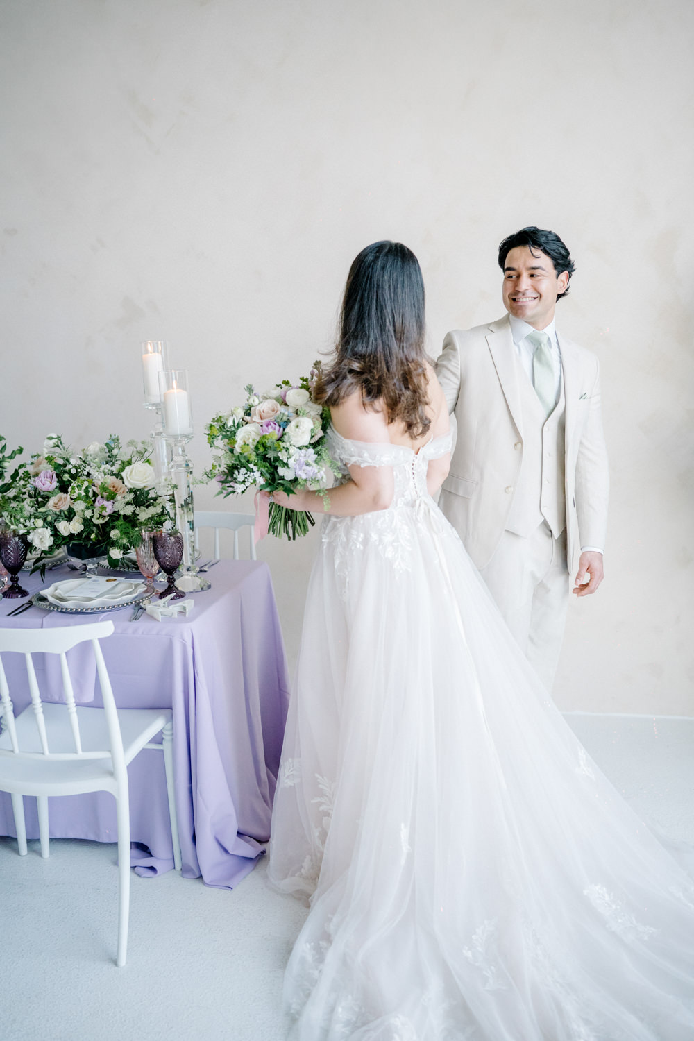 Lilac Peach Wedding Ideas Rosetta Li Weddings